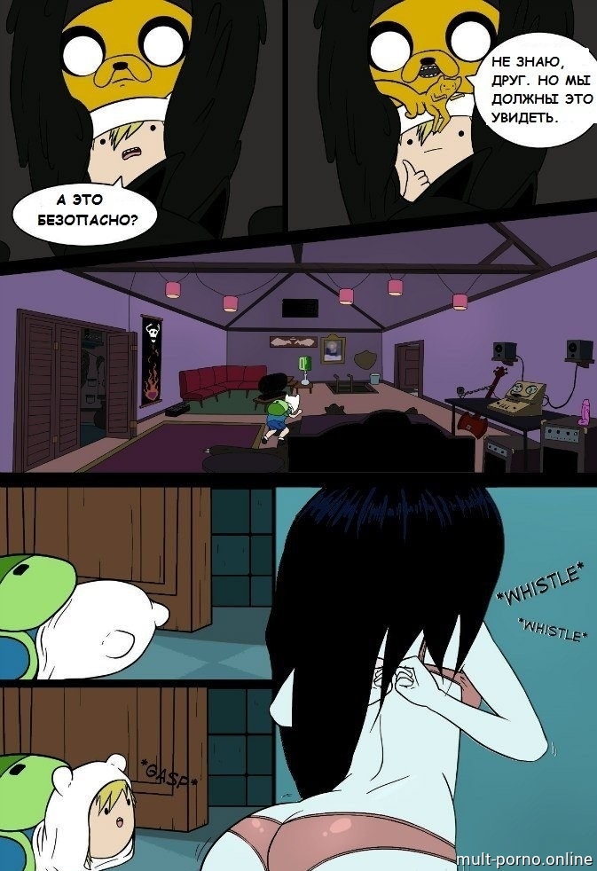 Marceline与被捆绑的Finn性交（《冒险时代》）。 (+色情照片)